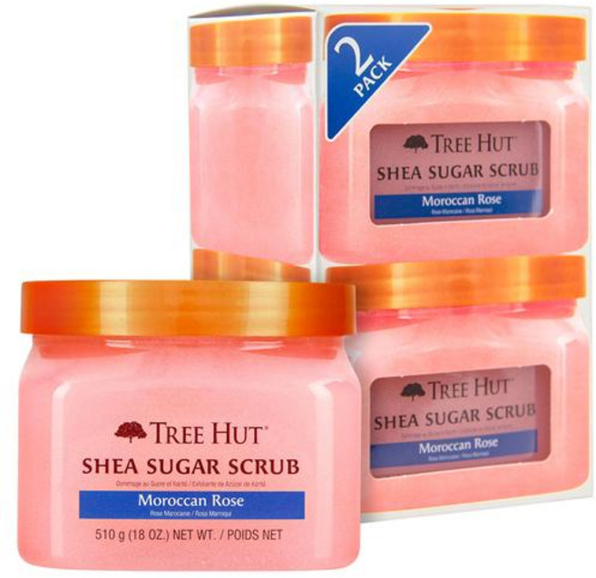 미국 직배송 트리헛 시어 슈가 스크럽 모로칸 로즈 꽃향 ( 510g x 2 팩 ), 2개