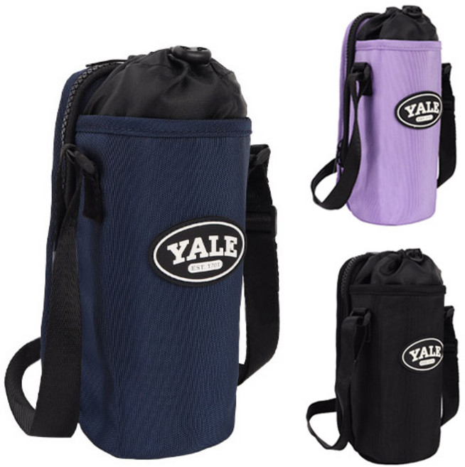 예일 포켓 물병가방 물병크로스 초등학생 물병파우치, 퍼플, 1개