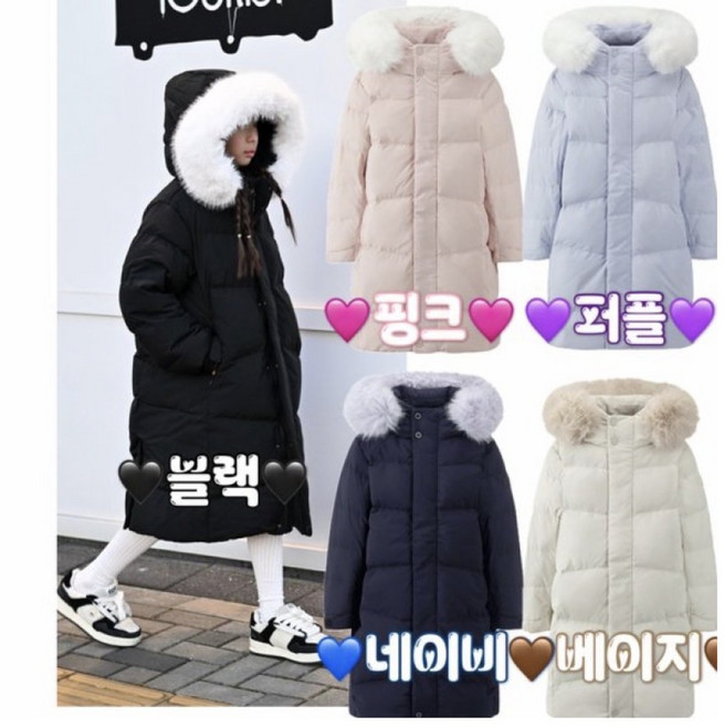 블랙야크키즈 25년신상 퍼가 매력적인 스노우 롱다운 [O스노우롱다운자켓]정상가 299 000원