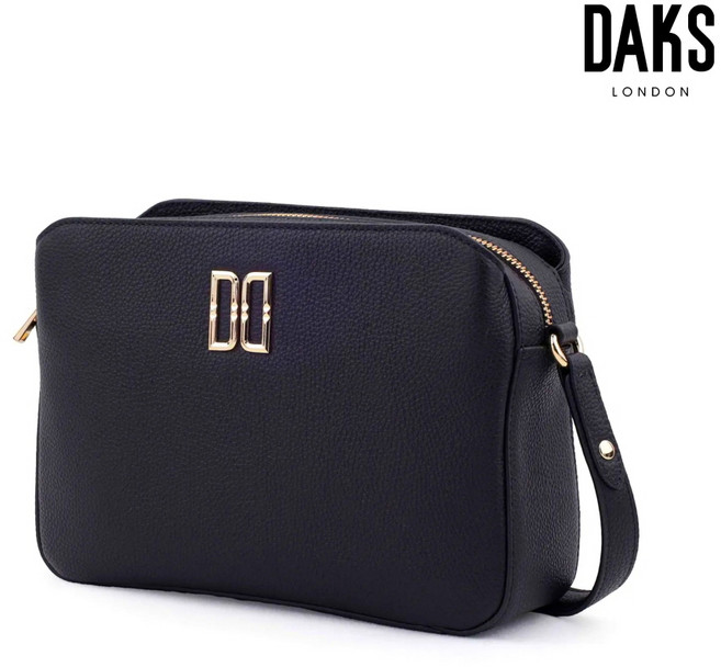 [국내백화점A/S] 닥스 크로스백 여성 명품 핸드백 사각 소가죽 지퍼 크로스백 DD로고