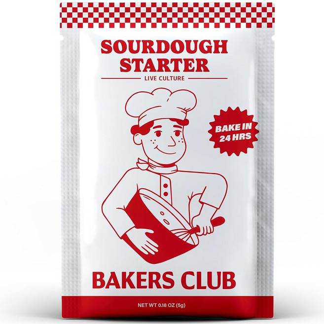 베이커 클럽 아티산 디아스타틱 몰트 파우더 10온스 - 풍미 크러스트 상승 질감 향상 베이킹 빵, Sourdough Starter, 0.18 oz (Pack of 1), 1개