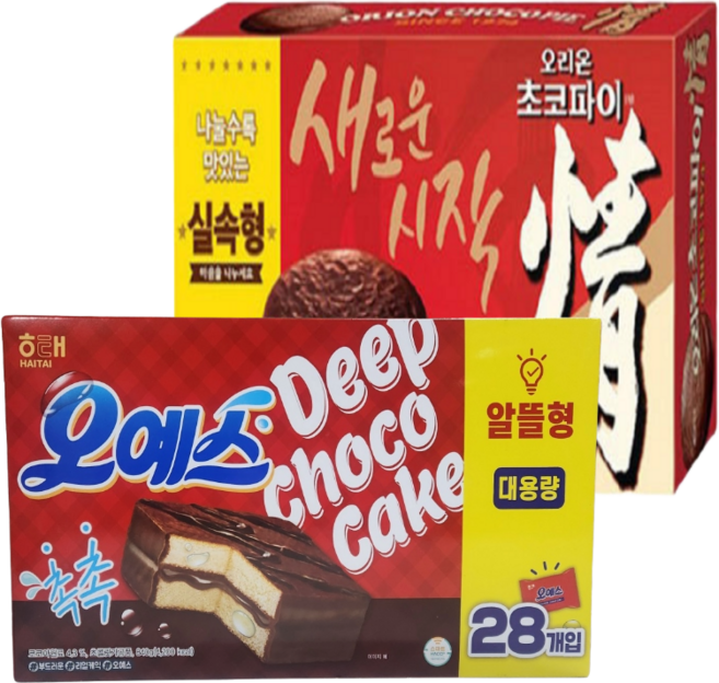 오예스 + 초코파이 대용량 세트, 1세트, 2.01kg