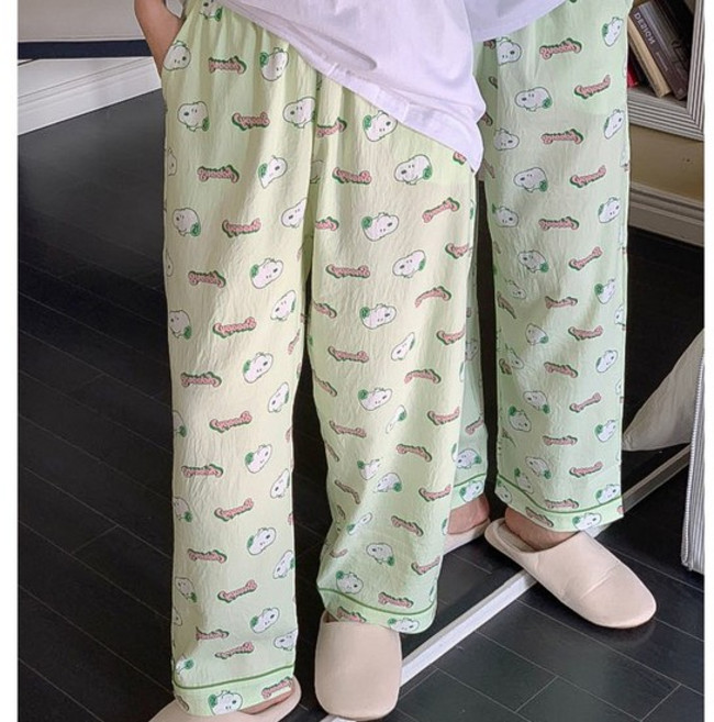 피너츠 스누피 지짐이 커플 수면바지 / 봄 가을 홈웨어