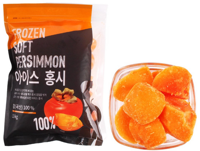 [딜라잇가든] 냉동 조각 홍시 1kg x 3팩, 3개