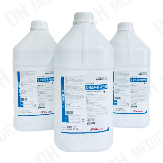 [카톤 구매] 퍼슨 성광 소독용에탄올 4L, 1개