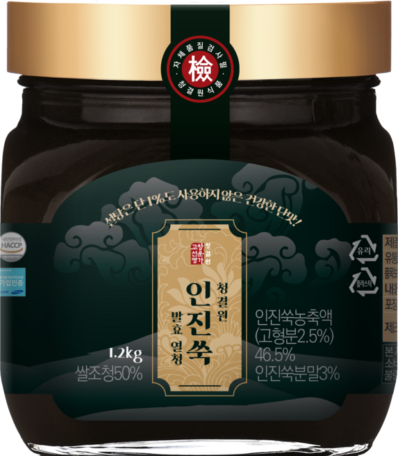 고창선운명가 청결원 인진쑥 조청, 1개, 1.2kg