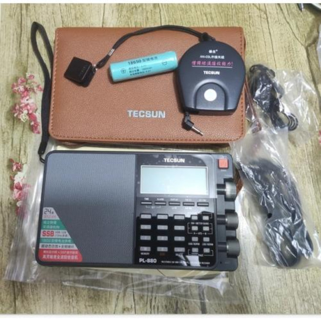 Tecsun PL-880 라디오 풀 밴드 디지털 튜닝 스테레오 단파 HAM 라디오 Portatil Am Fm LW/SW/MW/SSB 하이엔드 금속 리시버, 1) Black, 1)Black