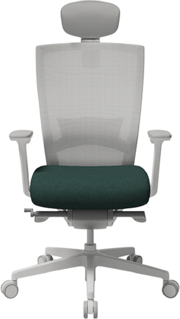 시디즈 의자 T50 업그레이드 2023년형 TNF500HLDA 화이트쉘 사무용 의자 학생 의자 서울대 의자, 딥그린