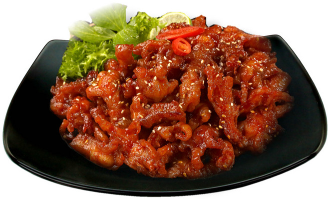 한가네 무뼈닭발 숯불 직화 닭발 냉동, 2개, 300g