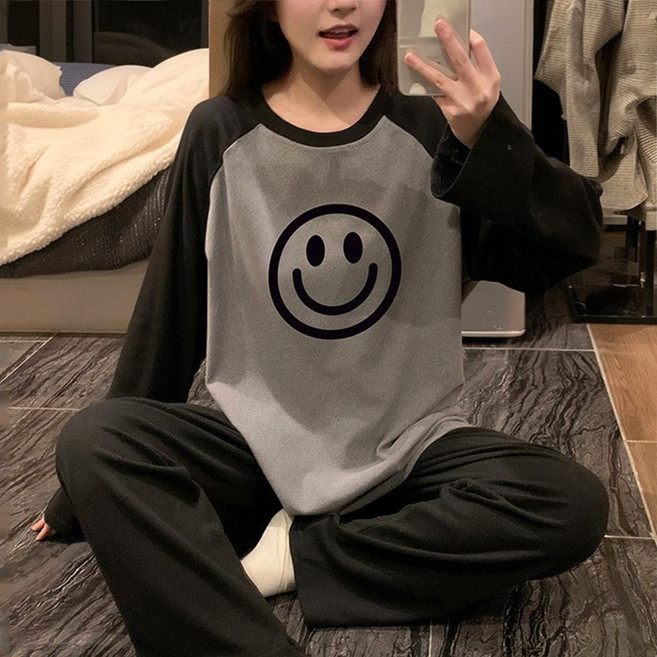 시즈올 FW 여성 잠옷 상하의 세트 수면 긴팔 파자마 홈웨어