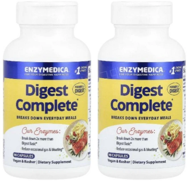 엔자이메디카 다이제스트 컴플리트 효소 90캡슐 2개 엔자임 DigestComplete, 90정 - 쿠팡