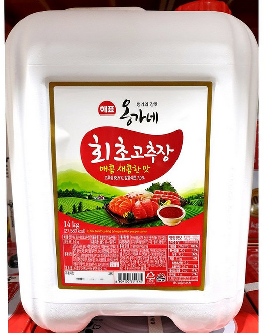 초고추장사조해표 14K, 14kg, 1개