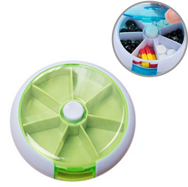 [티케이샵] 요일별 휴대용 약통 알약보관케이스 일주일, 1개