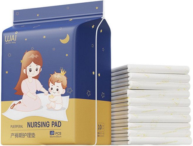 WAI 產褥期護理墊, 1個, 60x90cm, 10個裝