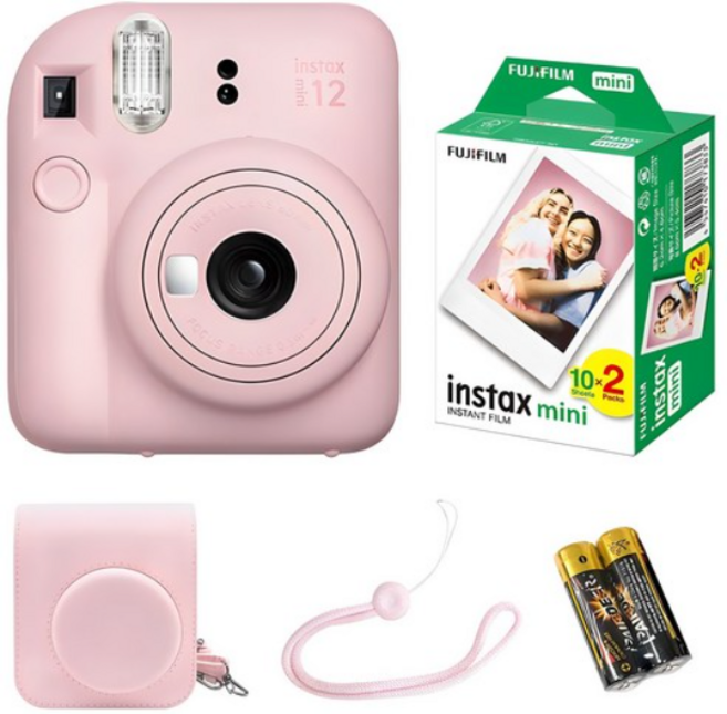 인스탁스 미니12 블로썸핑크 즉석카메라 패키지세트 mini 12, INSTAX MINI 12 ( 블로썸 핑크 ), 1세트