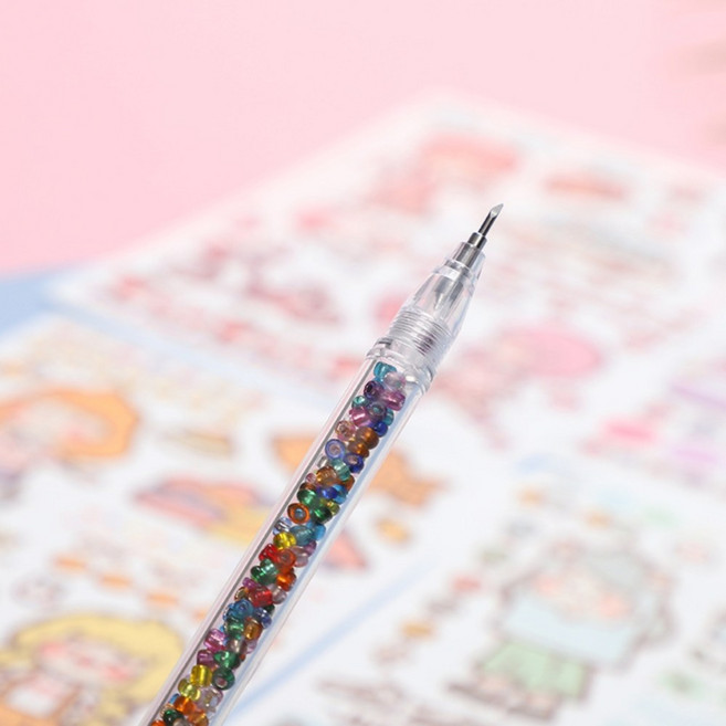 비즈 커팅 펜 전문 재단 가죽 디자인 공구 문구 도구 팬시 종이 아트 공예 스티커 핸드 정밀 절단 아트 커터, F_믹스