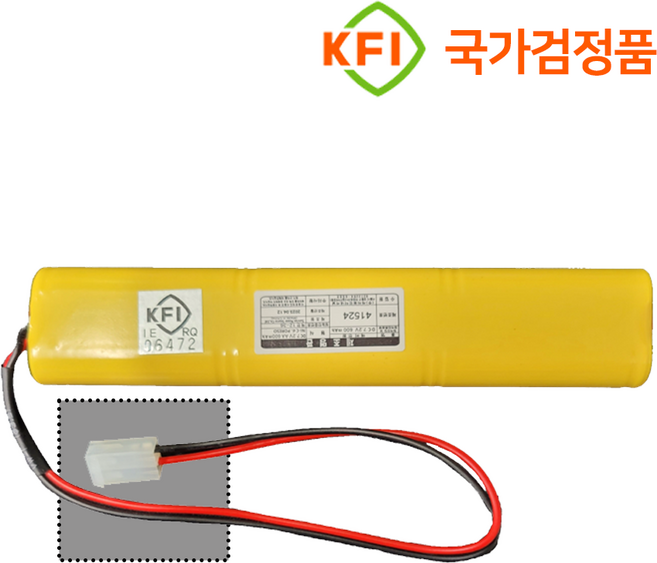 585번 DNC 디앤씨 / 유도등배터리 7.2V 600mAh 2+2+2 보수용 /수신기 시각전원반 기타 소방배터리 교체용, 1개, 1개입