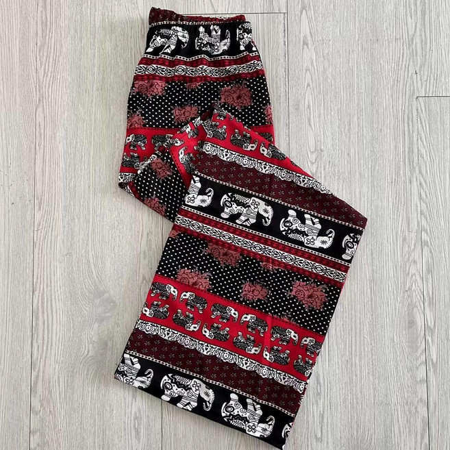 와이드 태국코끼리바지 휴양지 휴가철패션 시원한 동