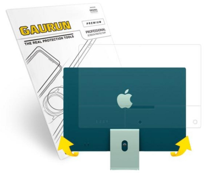 [제이티앤디] 외부보호필름 무광 (P0000FXL) 아이맥 24인치 고급형 A2438, 1개