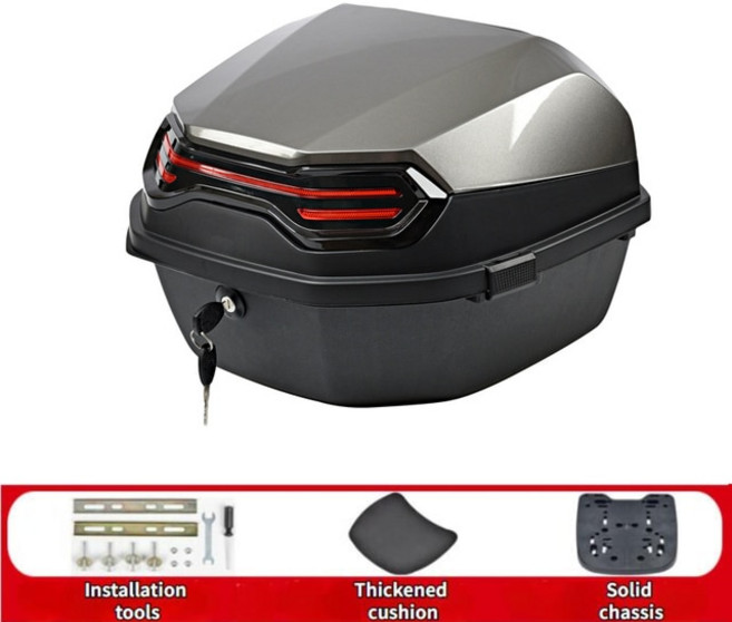 오토바이 투어 테일 박스 스쿠터 트렁크 화물 상단 잠금 보관 캐리어 케이스 부드럽고 두꺼운 쿠션과 섀, 14 B10, 1개