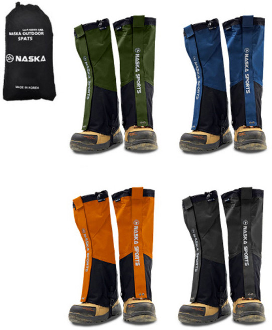 (주)에이스샵 롱 스패츠(파우치증정) 프리사이즈 스패츠 작업용발토시 등산스패츠 등산스패치 스페츠 스패치 발토시, 검정