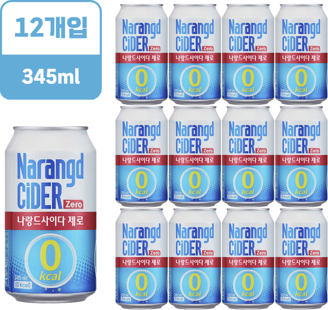 동아오츠카 나랑드사이다, 345ml, 12개
