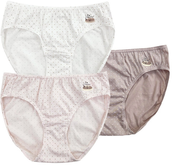 제이지몰 BYC 주니어 여아 초등 중등 삼각 팬티 3매 세트 면100% 순면