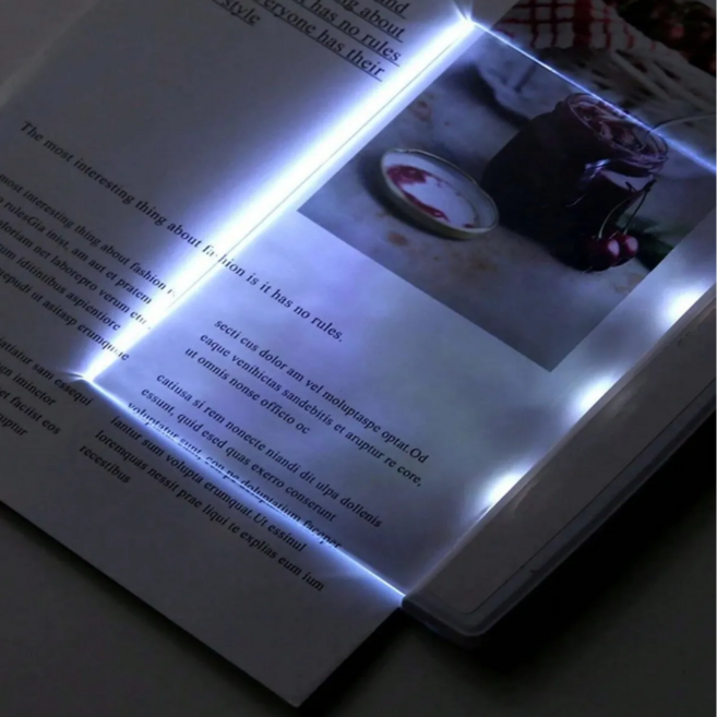 유니드 책갈피형 LED 북라이트 독서등 휴대용, 블랙