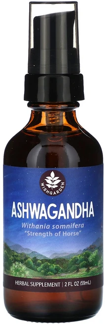 WishGarden Herbs Ashwagandha 2 fl oz 59 ml, WishGarden Herbs, Ashwagandha,, 59ml, 1개 - 쿠팡