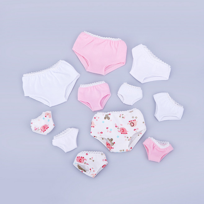 짱패브릭 인형 팬티 / 구체관절인형 파올라레이나 오비츠11, 육일돌, 핑크, 1개