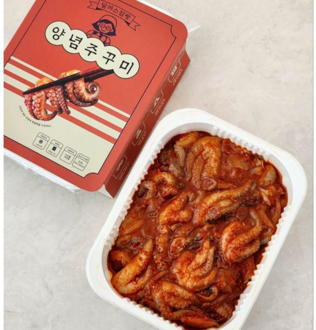 달까스점빵 양념쭈꾸미 650g 매운맛(2-3인분), 1세트