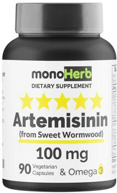 아르테미시닌 100mg 90식물성캡슐 (오메가3 함유) Allergy Research Group, 90정, 1개 - 쿠팡