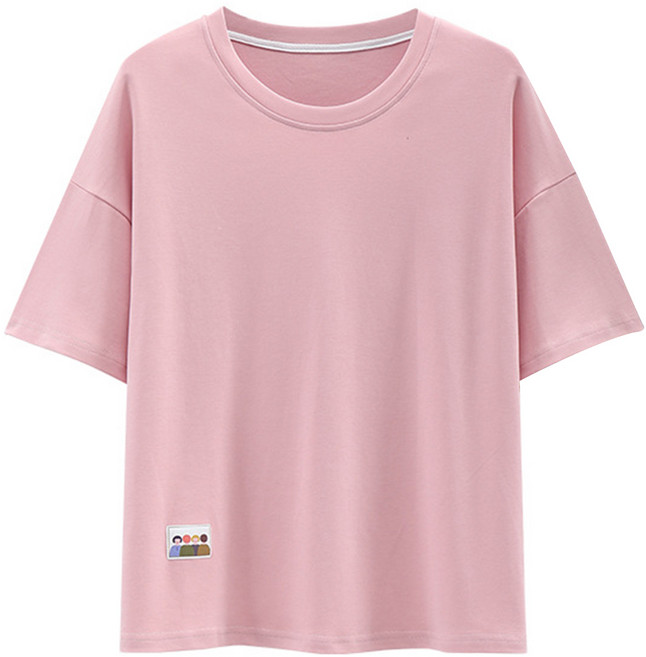 帶胸墊女生短袖睡衣套裝