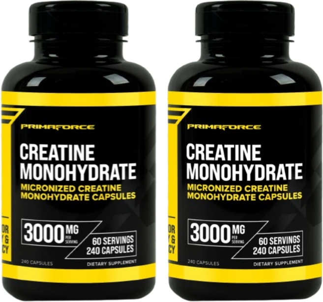 Primaforce 크레아틴 일수화물 3 000mg 캡슐 240정(캡슐 1정당 750mg) 2 SET, 240정 - 쿠팡