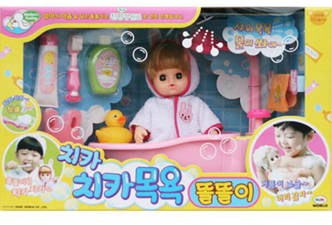 무[미미월드] 치카치카 목욕 똘똘이, 1개, 단품