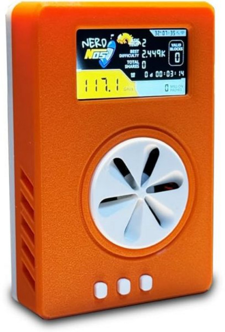 비트코인 채굴기 가정용 고성능 휴대 Nerdminer Nerdnos One 100GHzs 8W ASIC 저전력 소비 WiFi 지원 USBC 케이블 3.125 BTC 단독 복권, 비트코인채굴기 가상화폐 도지코인 이더리움 NerdMin, 1개