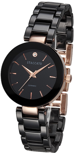 라운드 세라믹 여자시계 화이트 블랙 패션 팔찌 여름 주얼리 팔찌시계