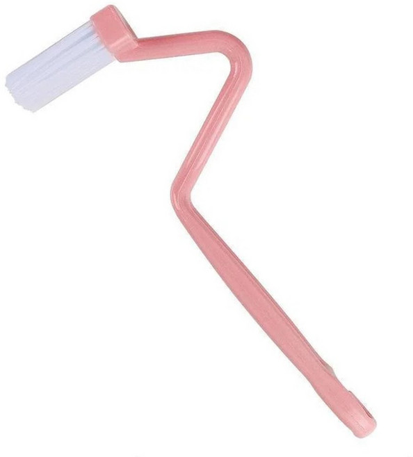 곡선 손잡이 청소 브러시 청소 가정용 브러시 용품 욕실 화장실 화장실 도구 깊은, pink