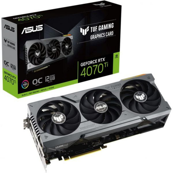 에이수스 NVIDIA GeForce RTX 4070 Ti 비디오 카드 OC 에디션 12GB GDDR6X TUF-RTX4070TI-O12G-게이밍