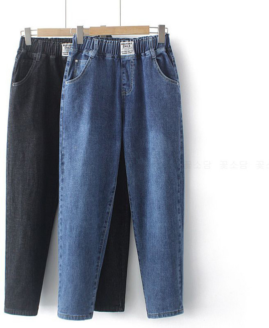 꽃소담 여성 봄여름 스판 허리밴딩 청바지 HZHF26A509