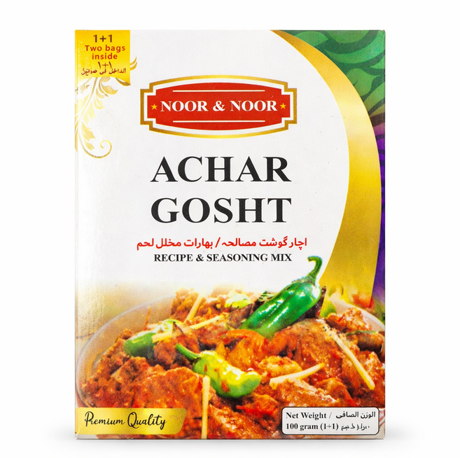노르 & 노르 아차르 고스트 레시피 시즈닝 믹스 (Noor & Noor Achar Gosht), 1개, 100g