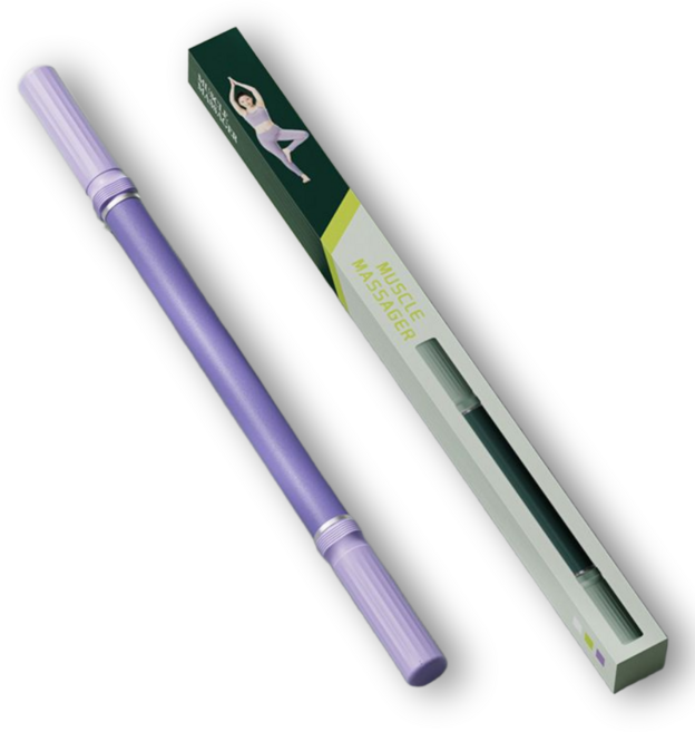 나믹스 58cm 바디 경락 괄사 릴렉스 마사지봉, 퍼플, 1개