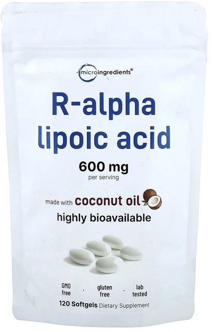 마이크로 인그리디언츠 R-알파 리포산 200mg Micro Ingredients R-Alpha Lipoic Acid 200 mg 120정, 1개 - 쿠팡