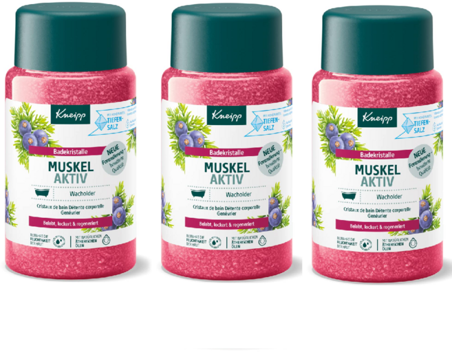 크나이프 916361 로즈마리 오일 입욕제 600g 3팩 반신욕 크리스탈 베스솔트