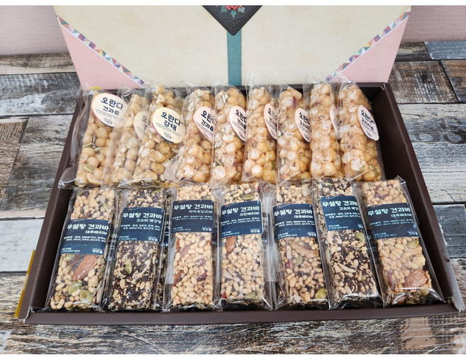 [정한줌]실속3호수제 견과류바오란다 고급선물세트, 100g, 1박스