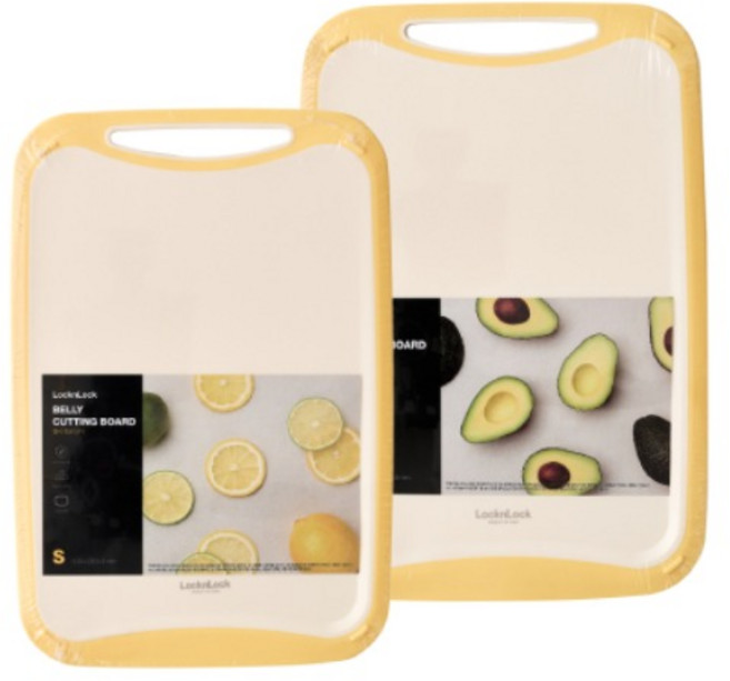 [본사직영] 락앤락 벨리 항균 도마 2종 세트 (S+M)