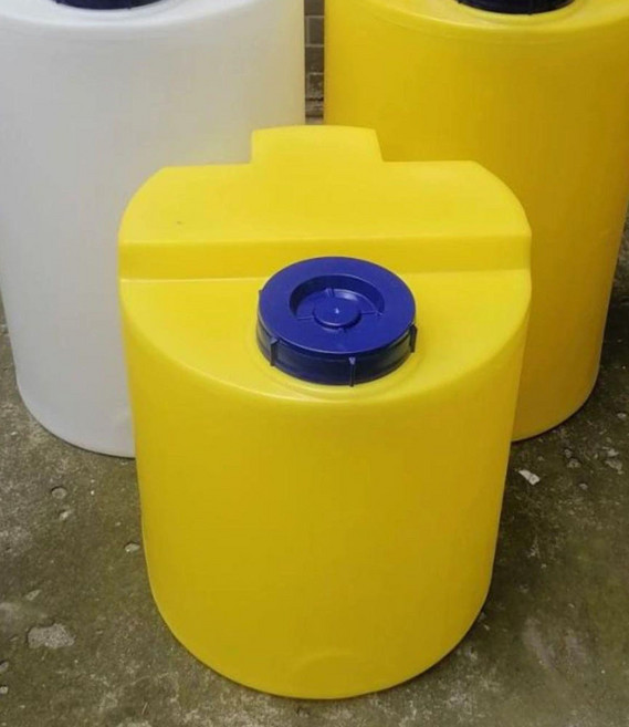 PE 대형 탱크 물탱크 우수받이 약품 물 200L 물통 100l 원통형-화이트, 03.40l원통형-옐로우