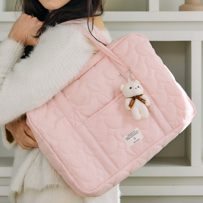 앤드가든 노트북 가방 대용량 수납5칸, 1개, 핑크