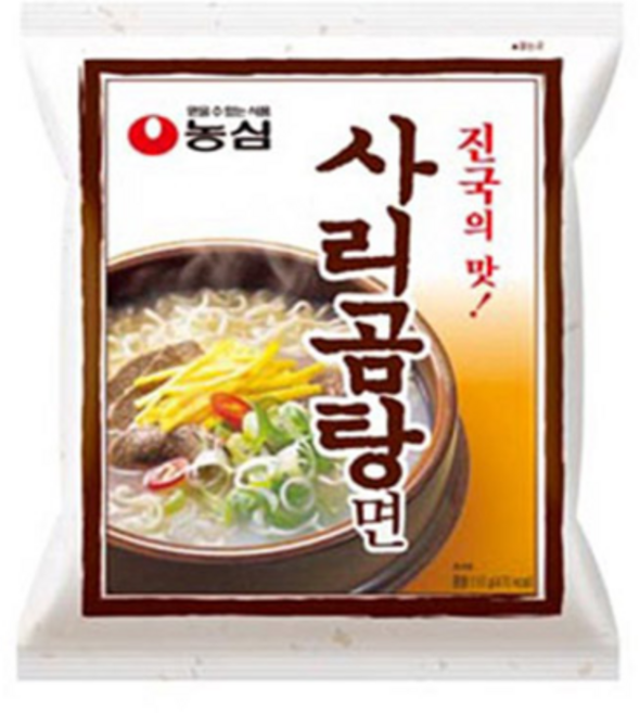 농심 사리곰탕면 110g, 1개