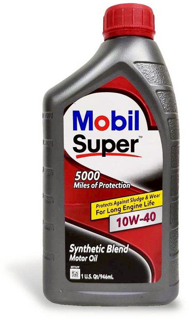 Mobil Super 合成混合機油 10W-40, 946ml, 1個